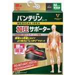 興和 バンテリンコーワ加圧サポーター 腰用固定タイプ ふつうサイズ 1枚 ブラック