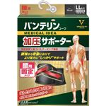 興和 バンテリンコーワ加圧サポーター 腰用固定タイプ ゆったり大きめサイズ 1枚 ブラック