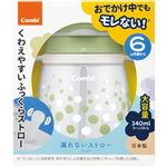【6ヶ月頃～】コンビ ラクマグ 漏れないストロー 340ml N クリームソーダ