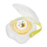 【2・3ヶ月～10ヶ月頃まで】コンビ テテオ おしゃぶり 除菌のできるケース付 入眠ナビ サイズM おさるとバナナ