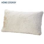 HOME COORDY フェイクファー ロング背あてクッション アイボリー 45×75cm