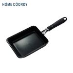 【ガス火対応】HOME COORDY 軽くて持ちやすい玉子焼き器 13×18cm グレージュ