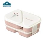 HOME COORDY おにぎりランチボックス2段 ピンク