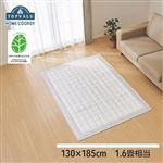 HOME COORDY さわやか綿混サッカー 洗えるキルトラグ グレージュ 130×185cm