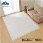 HOME COORDY COLD アイスコールド 洗えるキルトラグ グレージュ 200×240cm