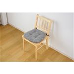HOME COORDY シェニールジャカード織 馬蹄クッション（クラシック）（グレー）43×40cm