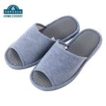 HOME COORDY 洗えてムレにくいメッシュスリッパ グレー M