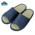 HOME COORDY い草コンフォートスリッパ ネイビー L