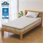HOME COORDY 春・夏・秋まで長～く使えるリバーシブルコールド敷パッド グレージュ クィーン