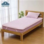 HOME COORDY やわらか水洗いガーゼ敷パッド パープル シングル