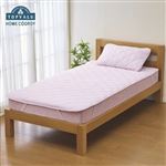 HOME COORDY やわらか水洗いガーゼ敷パッド パープル セミダブル