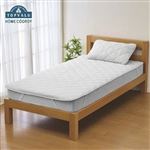 HOME COORDY やわらか水洗いガーゼ敷パッド グレー ダブル