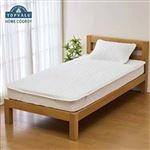 HOME COORDY やわらか水洗いガーゼ敷パッド ホワイト シングル