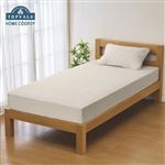 HOME COORDY 速く乾くパッドdeシーツ グレージュ シングル