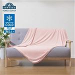 HOME COORDY 春・夏・秋まで長～く使えるリバーシブルハーフケット ピンク（100×140cm）