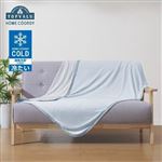 HOME COORDY 春・夏・秋まで長～く使えるリバーシブルハーフケット ブルー（100×140cm）