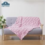 HOME COORDY くしゅくしゅガーゼハーフケット パープル