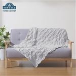 HOME COORDY くしゅくしゅガーゼハーフケット グレー