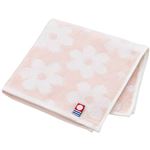 HOME COORDY 今治製タオルハンカチ フラワードット（ピンク）25×25cm
