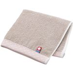 HOME COORDY 今治製タオルハンカチ リバーシブルドット（グレージュ）25×25cm