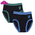 男の子 トップバリュ 綿100％（身生地）ブリーフ2枚組 恐竜柄 サイズ 100cm