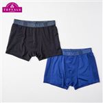 男の子 トップバリュ スポーツ吸汗速乾ボクサーブリーフ 2枚組（ネイビー／ブラック）サイズ 170cm