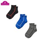 男の子 トップバリュ スクールショートクルー丈ソックス3足組（アソート4）サイズ 19～24cm
