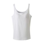 （レディース）ピースフィット SilkyFACT コットン モールドカップ付 タンクトップ（オフ）サイズ M ※他サイズは詳細から選択