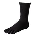（メンズ）トップバリュ 5本指ハーフ丈デオドラントソックス（クロ）サイズ 27～29cm