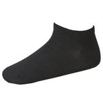 （メンズ）トップバリュ スニーカー丈無地ソックス 4足組（クロ）サイズ 25～27cm