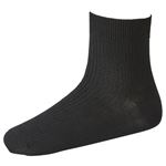 （メンズ）トップバリュ ショート丈無地ソックス 4足組（クロ）サイズ 25～27cm
