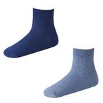（メンズ）ピースフィット 鹿の子無地ショート丈ソックス 2足組（ソノタ1）サイズ 27～29cm