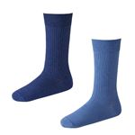 （メンズ）ピースフィット リブ無地クルー丈ソックス 2足組（ソノタ1）サイズ 27～29cm