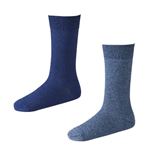 （メンズ）ピースフィット 鹿の子無地クルー丈ソックス 2足組（ソノタ1）サイズ 25～27cm