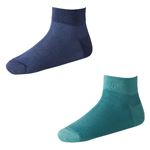 （メンズ）ピースフィット メッシュ編みショート丈ソックス2足組（ソノタ2）サイズ 27～29cm