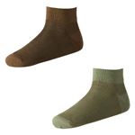 （メンズ）ピースフィット メッシュ編みショート丈ソックス2足組（ソノタ3）サイズ 27～29cm