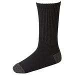（メンズ）トップバリュ クルー丈 丈夫ソックス 2足組（クロ）サイズ 27～29cm