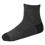 （メンズ）トップバリュ ショート丈足底パイル 丈夫ソックス 2足組（クロ）サイズ 27～29cm