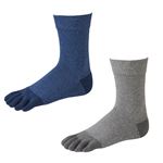 （メンズ）トップバリュ 5本指ハーフ丈足底パイル 丈夫ソックス 2足組（ソノタ2）サイズ 27～29cm