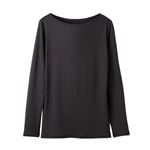 （レディース）ピースフィット SilkyFACT UV対策 長袖Tシャツ（クロ）サイズ M ※他サイズは詳細から選択