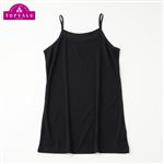 女の子 トップバリュ ピースフィットクール キャミソール（ブラック）サイズ 150cm