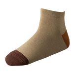 （メンズ）トップバリュ 切替柄スニーカー丈ソックス（Aミドリ）サイズ 27～29cm