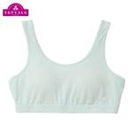 女の子 トップバリュ ピースフィットクール カップ付きハーフトップ（ミント）サイズ 140cm