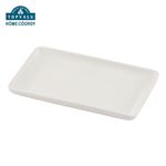 HOME COORDY 白磁レクタンプレート 18cm