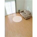 HOME COORDY ぽこぽこ ムートンタッチラグ（アイボリー）直径130cm