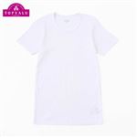 男の子 ピースフィット WARM オーガニックコットン綿混 男児 半袖丸首（ホワイト）サイズ 170cm