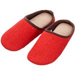 HOME COORDY ネップルームスリッパ（レッド）S