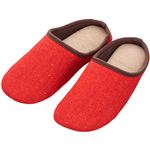 HOME COORDY ネップルームスリッパ（レッド）M
