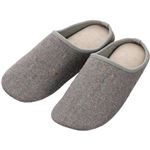 HOME COORDY ネップルームスリッパ（グレー）LL