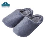HOME COORDY 洗えるあたたかスリッパ（グレー）M